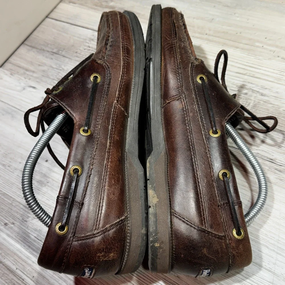 Rockport Leather Boat Shoes Men's 10.5M Brown Loafers ME5118